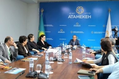 ҰЛЫТАУ ОБЛЫСЫНЫҢ КӘСІПКЕРЛЕР ПАЛАТАСЫНДА ТҰРҒЫН ҮЙ ҚҰРЫЛЫСЫНЫҢ ДАМУЫ ТАЛҚЫЛАНДЫ