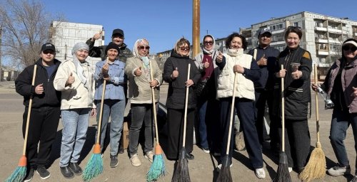 ҰЛЫТАУ ОБЛЫСЫНЫҢ КӘСІПКЕРЛЕР ПАЛАТАСЫ ҚАЛАНЫҢ КӨКТЕМГІ ТАЗАЛЫҚ ЖҰМЫСТАРЫНА БЕЛСЕНЕ ҚАТЫСТЫ