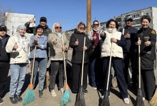 ҰЛЫТАУ ОБЛЫСЫНЫҢ КӘСІПКЕРЛЕР ПАЛАТАСЫ ҚАЛАНЫҢ КӨКТЕМГІ ТАЗАЛЫҚ ЖҰМЫСТАРЫНА БЕЛСЕНЕ ҚАТЫСТЫ