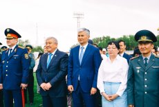 Ұлытау облысында ҚР Мемлекеттік рәміздері күніне орай Мемлекеттік Ту көтеру рәсімі өтті